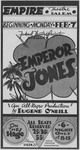 Poster for the Federal Theatre Project’s 1938 production of The Emperor Jones in Salem, Massachusetts.
