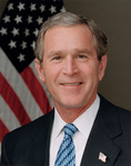 Fig. 25. The official presidential portrait of George W. Bush.