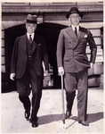 Secretary of State Cordell Hull and Sumner Welles. Dean Acheson described the state department as a "house divided against itself" with Hull's and Welles's loyalists plotting against each other. Franklin D. Roosevelt Library, px 91-7.