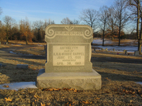 Antoinette Rappel's grave, Memphis, Tennessee. Photo by author.