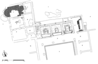 Plan: T. Liddell, after M. Mastroroberto, “Una visita di Nerone a Pompei: Le diversoriae tabernae di Moregine,” in Storie da un'eruzione: Pompei, Ercolano, Oplontis, ed. A. D'Ambrosio, P. G. Guzzo, and M. Mastroroberto (Milan: Electa, 2003), 482.