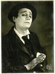 Black-and-white photograph of actor Alexander Asro in costume.