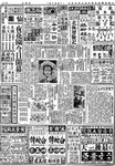 A page full of advertisements from a Chinese newspaper. It features headlines in Chinese and two photos.
