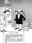 The magazine Bohemia published this political cartoon on September 15, 1935. In it, a blind man rejoices because he cannot see what is going on around him.