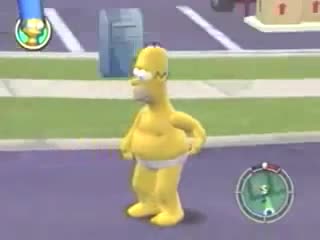 A video trailer for the video game The Simpsons Hit and Run, in which there are various scenes from the video game depicting the members of the Simpson Family driving cars, crashing into things, running away from things, and causing general mayhem.