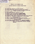 Membership roster for the postwar planning committees. NARA.