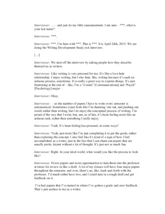 View PDF (146 KB), titled "Sara Exit Interview"