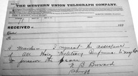 Figure 138 Telegram from Napoleon Broward to Gov. Fleming, July 5, 1892. Courtesy of the State Archives of Florida.