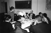 Meeting of the working group of the Horace's Villa Project, December, 2000.