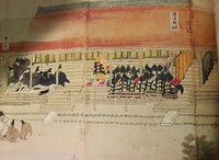 “The Debate in the Palace during the Assembly for the Royal Meagre Feast” (“Gosaie uchi no rongi,” showing monks assembled in the Seiryōden).