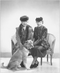 Formal portrait of Helen Keller and Polly Thomson, 1938.