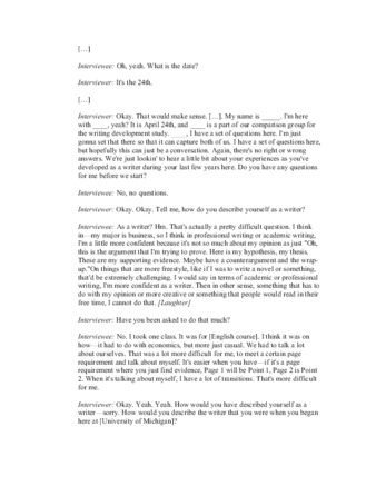 View PDF (106 KB), titled "Teresa Exit Interview"