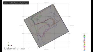Video 6: 3D model of trench 1 showing volumes & geospatial DB-link