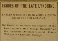 Headline, Memphis Appeal-Avalanche, July 24, 1893, p. 4. Courtesy of the Memphis and Shelby County Room, Memphis Public Library and Information Center.