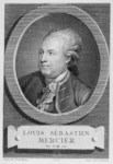 Louis-Sébastien Mercier. This engraving by Lorieux depicts Mercier in 1781. The attribution of the portrait to "Preudhomme" may be to Pierre-Paul Prud'hon who had recently arrived in Paris in 1781 and painted a series of portraits. It is reproduced here from the BN Éstampes, N2, vol. 1237.