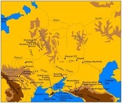 Map of Late Pleistocene Mousterian sites in Eastern Europe