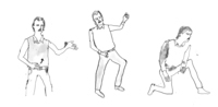 Figure 14 Air Guitar Solo: Clarence plays Crazy Train.