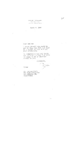Thumbnail of "Schary to Scott, March 4, 1947"
