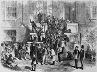 Figure 4.12 "The Virginia election—A scene in Richmond—Colored orator addressing a mass meeting."