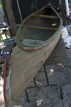 A before-and-after restoration of a 1927 Carleton canoe, which was built in the Old Town Canoe Company factory. Using the Old Town “build record,” the canoe was restored to the same colors and condition as the original. Restoration by Tom Seavey.