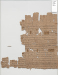 An image of the upper section of front side of the papyrus, showing the text in question.