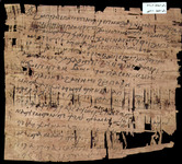 Large papyrus containing a Coptic letter.