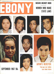 The cover of the September 1967 issue of Ebony magazine, which features eight photographs of black Japanese “war babies” entering young adulthood in the long 1970s. They are, in the words of Ebony, “Japan’s Rejected: Teen-age war babies [who] face bleak future