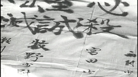 Calligraphy on cloth