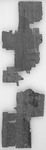 Bittgesucheines Königlichen Bauern an den Epistrategen Boethos; Herakleopolites, Juli 137 v. Chr. Black and white image of the back of a piece of papyrus with writing on it.