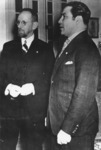 Former President and political king maker Mario García Menocal meeting with Batista during the 1940 presidential campaign. Menocal's support was crucial in guaranteeing Batista the victory.