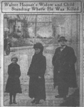 Walter Hooser's widow and child. Photo from the Memphis Commercial Appeal, January 24, 1917, p. 7.