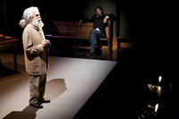 This is a picture of an actor in the play ‘Coranderrk: We Will Show the Country.’ The actor is Uncle Jack Charles playing William Barak.
