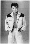 Asaji Saki. The Star Troupe otokoyaku in her offstage clothing. From Takarazuka Gurafu (1987).