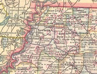 Figure 8 Map of northwest Tennessee, 1911. Courtesy of the Mississippi Valley Collection, University of Memphis Libraries.