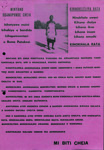 Fig. 9. The photograph on the propaganda flyer, which the Portuguese military circulated, displays a person who abandoned the opposing army Frelimo along with the shadows of Portuguese soldiers.