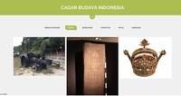 The image is a screenshot of visual information from categories of “Benda,” or objects on Sistem Nasional Cagar Budaya Indonesia.