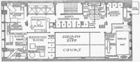 Dr. Savage's health studio featured a Zander "horse-back machine" in the mechanical room next to two machines from John Harvey Kellogg and what was probably a Sargent rower (see lower-left corner of floor plan). "The Dr. Savage Health Studio," undated brochure, Warshaw Collection of Business Americana, Physical Culture Files. Courtesy of the National Museum of American History, Smithsonian Institution.