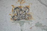 Fig. 1.27. Porticus 60, west wall, detail of quatrefoil finial. Photo: P. Bardagjy.