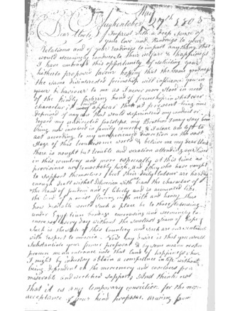 Chapter 6 Margaret Wright, Aughintober, Donaghmore Parish, County Tyrone, to Alexander McNish, Salem, New York, 27 May 1808