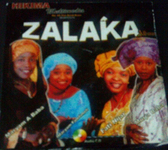 Four smiling women, all wearing different colored outfits, are portrayed on what appears to be a promotional poster. Their names are written diagonally in front of each of their bodies, and the word “Zalaka” is written in large black text at the bottom of the poster.