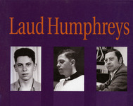 Fig. 113. Book cover showing three photographs of Laud Humphreys at different ages, including one of Humphreys in 1940, one of him in an Episcopal priest’s robes, and one at his office desk as a professor.