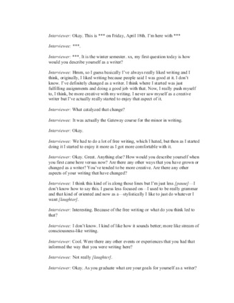 View PDF (131 KB), titled "Jenna Exit Interview"