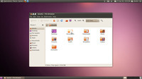 Screenshot of the desktop in Ubuntu Linux