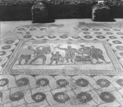 Figure 54 Ostia, I, xix, 3, Aula dei Mensores, view of emblema from east.