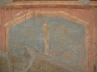 Fig. 3.4. Room 22, west wall, detail of center picture. Photo: P. Bardagjy.