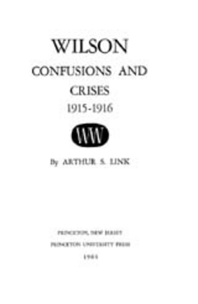 Cover image for Wilson: confusions and crises, Vol. 4