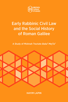 Cover image for Early Rabbinic Civil Law