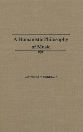 Cover image for A humanistic philosophy of music