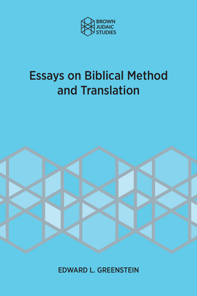 Cover image for Essays on Biblical Method and Translation