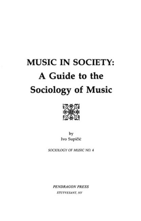 Cover image for Music in society: a guide to the sociology of music